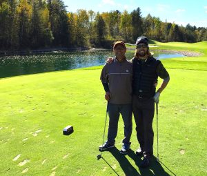 Ben and I are both spiritual, artistic and athletic. It all blends together on a golfing Seven Fs bonanza.