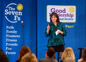 Colleen Needles Steward pointed out "focus" as the 8th F of her success with Tremendous! Entertainment.