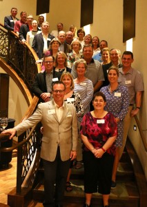 The inspiring Opening Dinner was sponsored by our friend Jeri Meola (front right) from SMS.