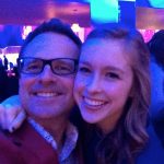 Anna Batz and I shared the joy of the journey - her first year singing at Gustavus.