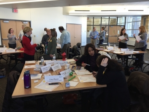 Stand up meetings help keep the energy flowing during long days of leadership discussions.